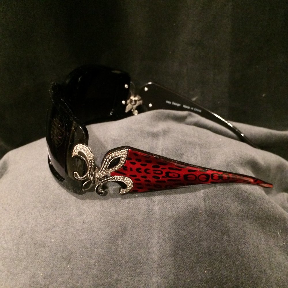 Red Cheetah Print Sunglasses